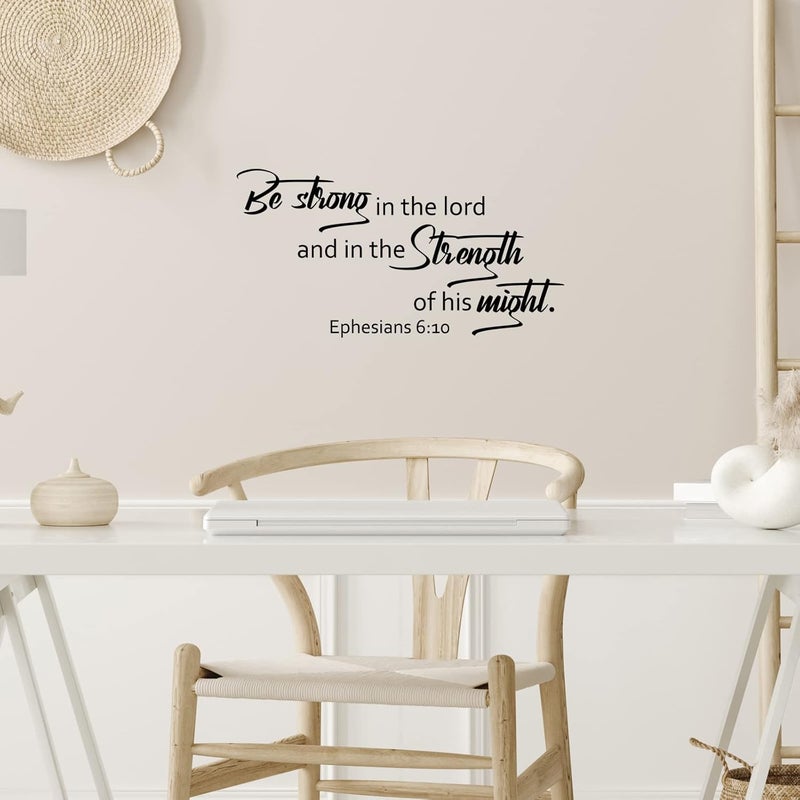 BBTO Bible Verse Wall Stickers Inspirational Quote Wall Decals Religious Motivational Scripture Sticker Peel and Stick for Bedroom Living Room Office Bathroom(The Testing of Your Faith) - Image 2